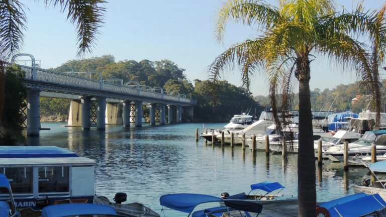 Boats, Bridge, River, Water, Nature