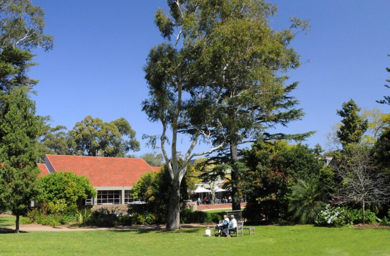 Hazelhurst Arts Centre with surrounding garden