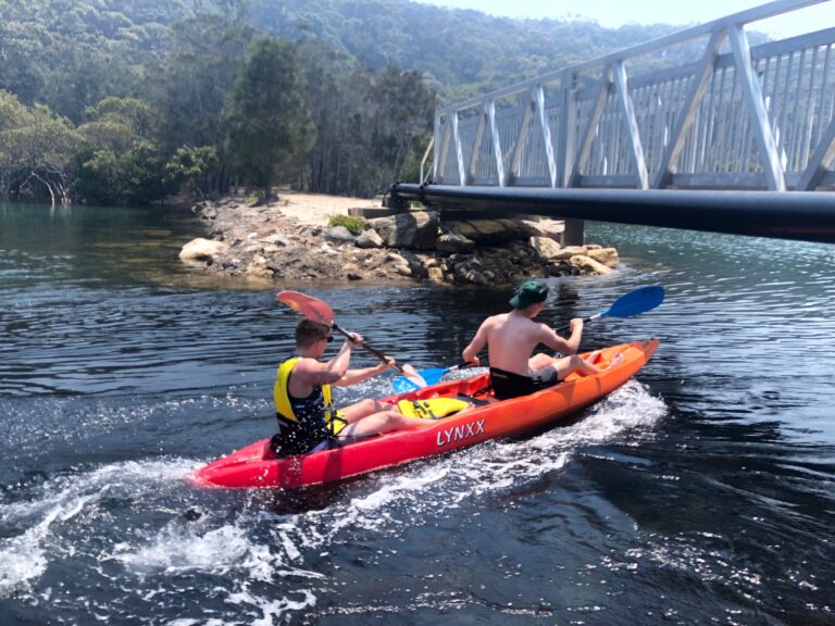 Kayaking at Bundeena