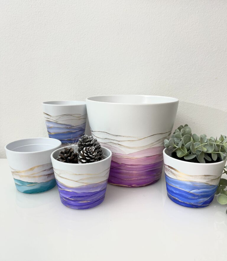 Blue pots
