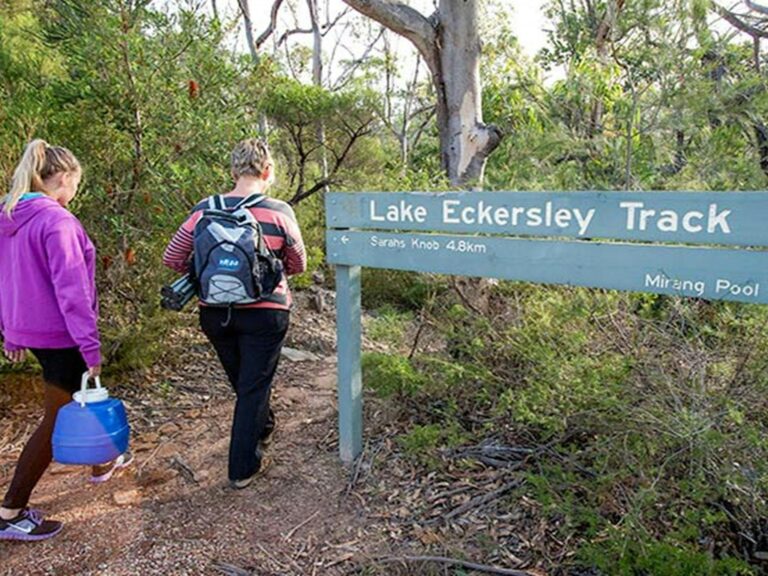 Lake Eckersley campground, Heathcote National Park. Photo: Nick Cubbin © OEH