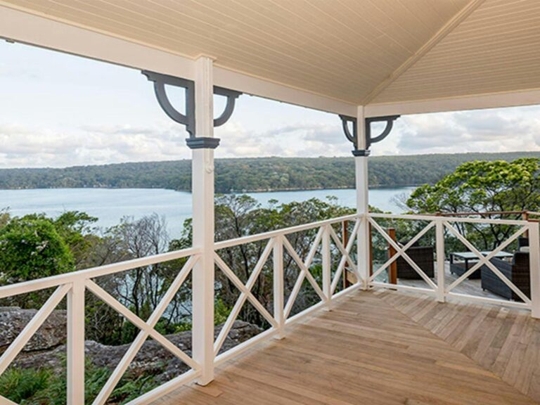 The view from the balcony at Hilltop Cottage, Royal National Park. Photo: John Spencer © DPIE