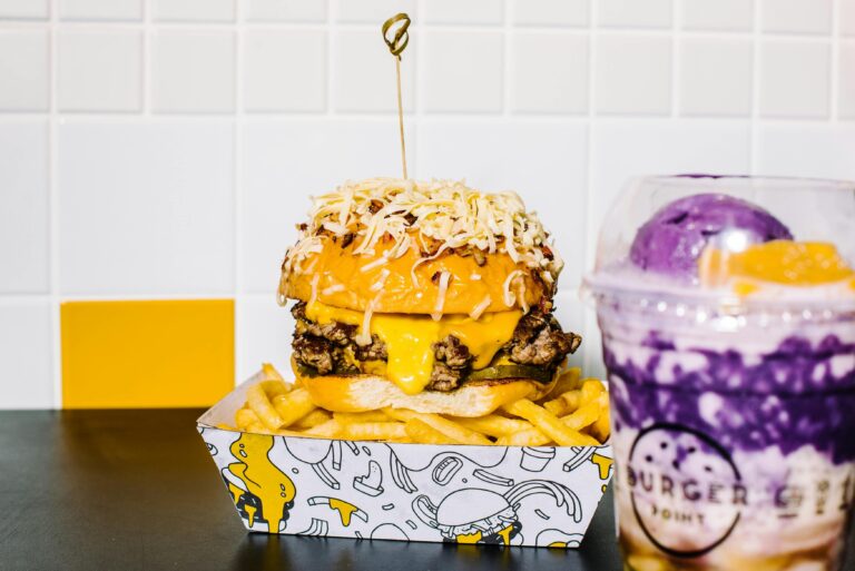 Cheeseburger and Drink