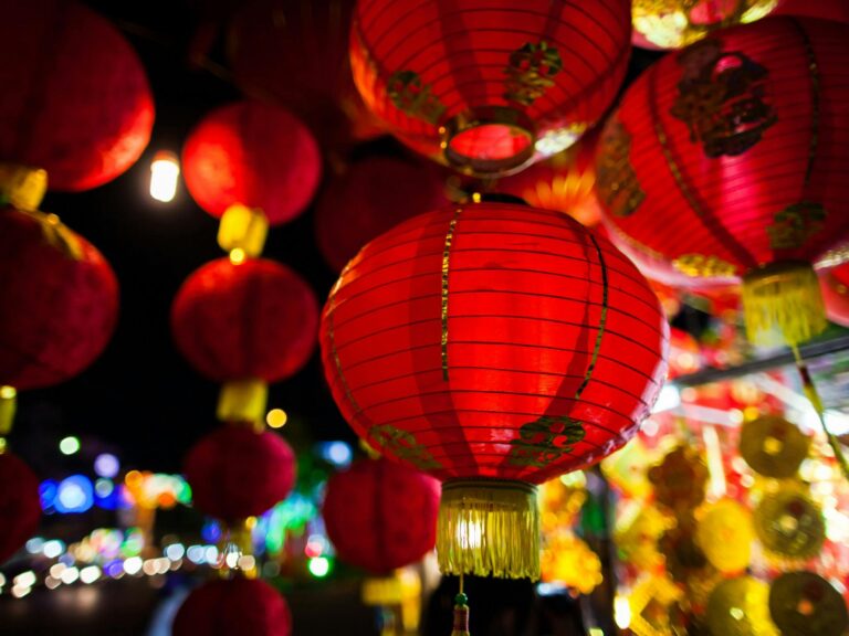 Stunning lantern installations at Miranda Lunar New Year NightMarkets