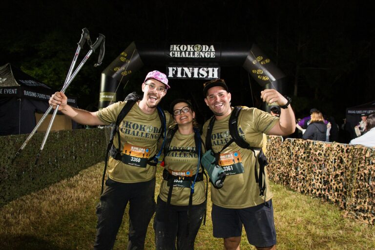 Kokoda Challengers at Finish Line
