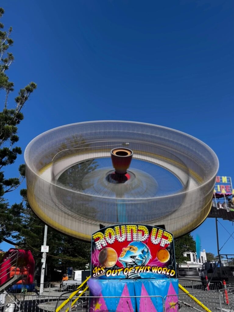 Amusement rides in Cronulla Park