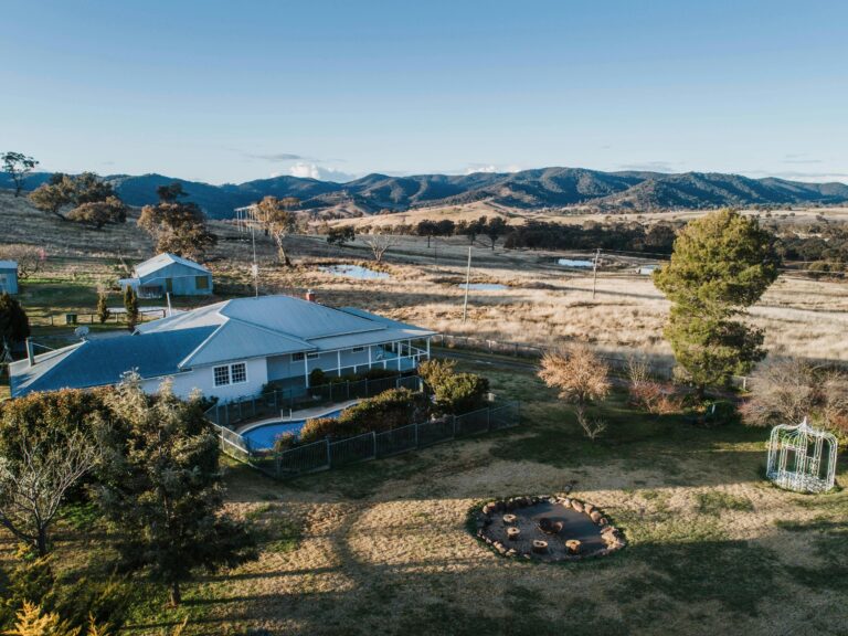 This is a shot of the main farmhouse yard.