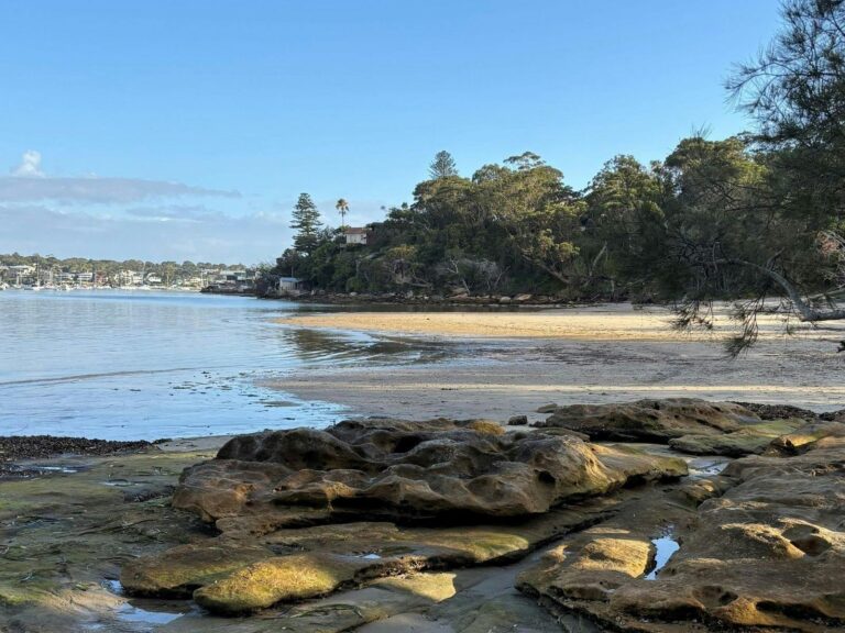view of beach looking into Gunnamatta Bay