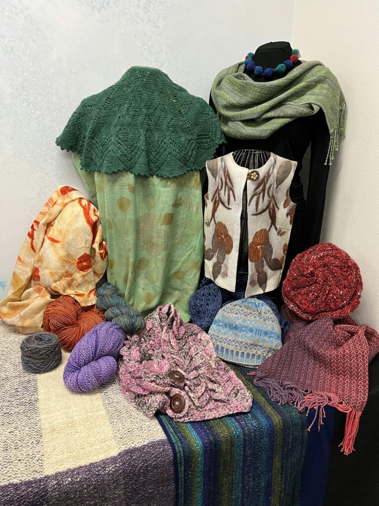 Selection of hand crafted items by SSSW members