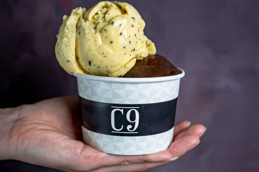 Tub of ice cream
