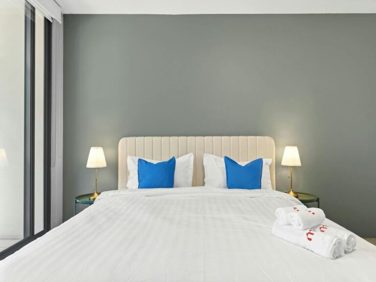 Cozy bedroom with modern styling